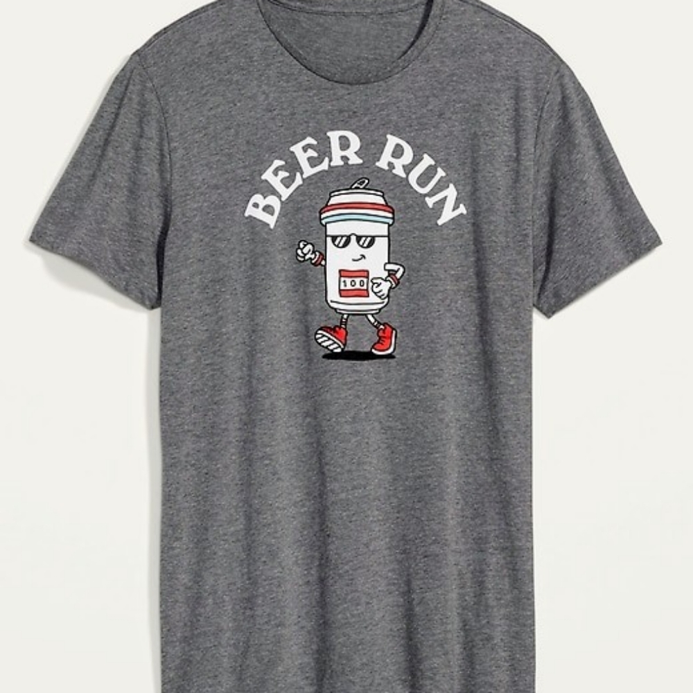 NWT Old Navy Beer Run Graphic Tee - Medium